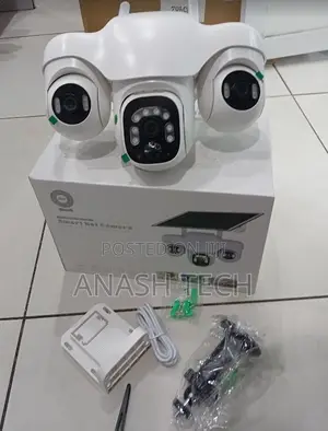 V380 Pro Triple Screen HD Solar Surveillance Camera