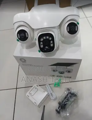 Smart 3-Lens Wireless WiFi Solar PTZ CCTV Camera
