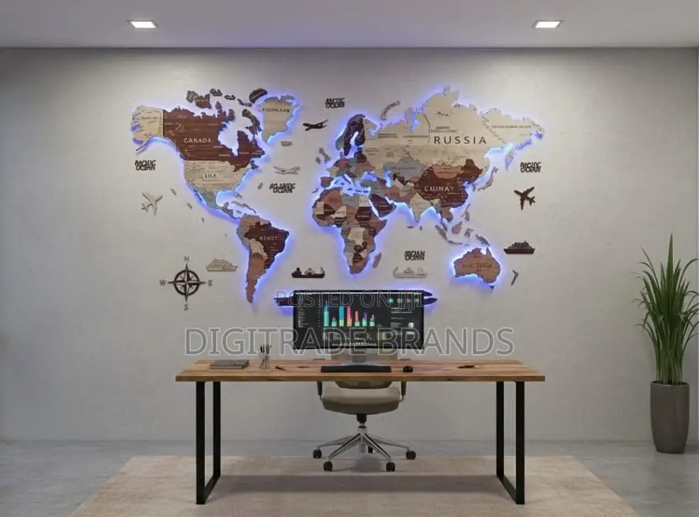 3D Office Wall Logos