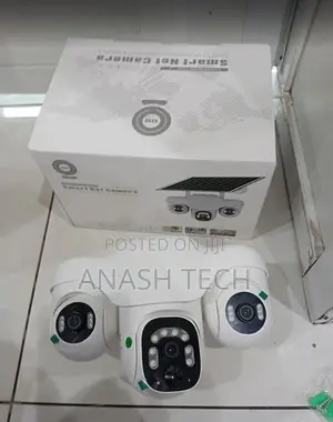 V380 Pro Triple Lens 3-Screen Solar WiFi PTZ Camera
