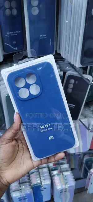 Blue Silicone Branded With the Mi Logo and for Mi 15 T / Silicone Case