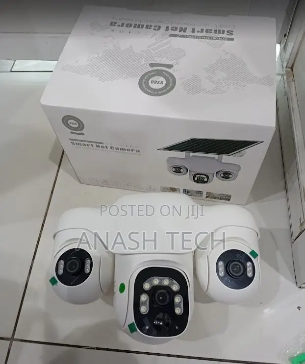 Triple Screen V380 Pro Solar Security Camera With PTZ
