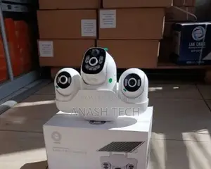 Smart Triple Lens Solar Powered PTZ CCTV Camera