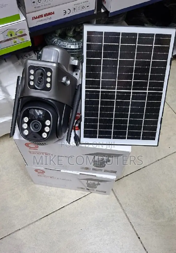 V380 4G Dual Lens Solar Powered CCTV Camera