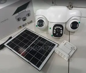 3-Lens V380 Pro Outdoor Wireless Solar Security Camera