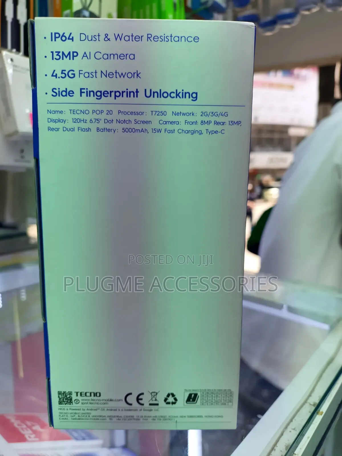 New Tecno Pop 20 64 GB Black