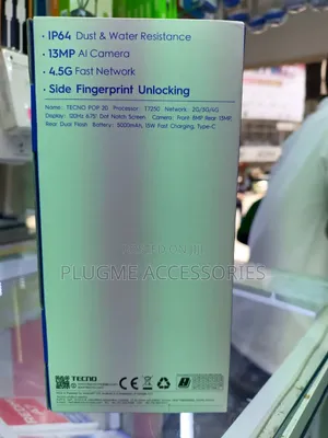 New Tecno Pop 20 64 GB Black