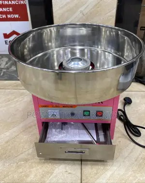 Candy Floss Maker Machine With Built-in Storage Drawer