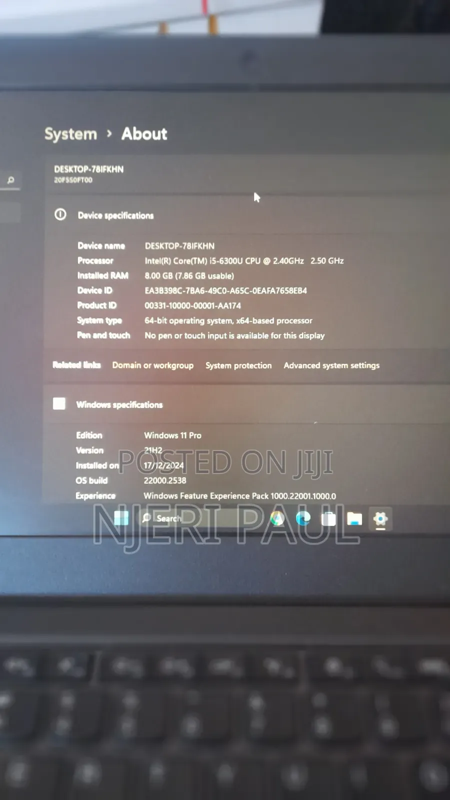 Laptop Lenovo ThinkPad X270 8GB Intel Core i5 SSD 256GB