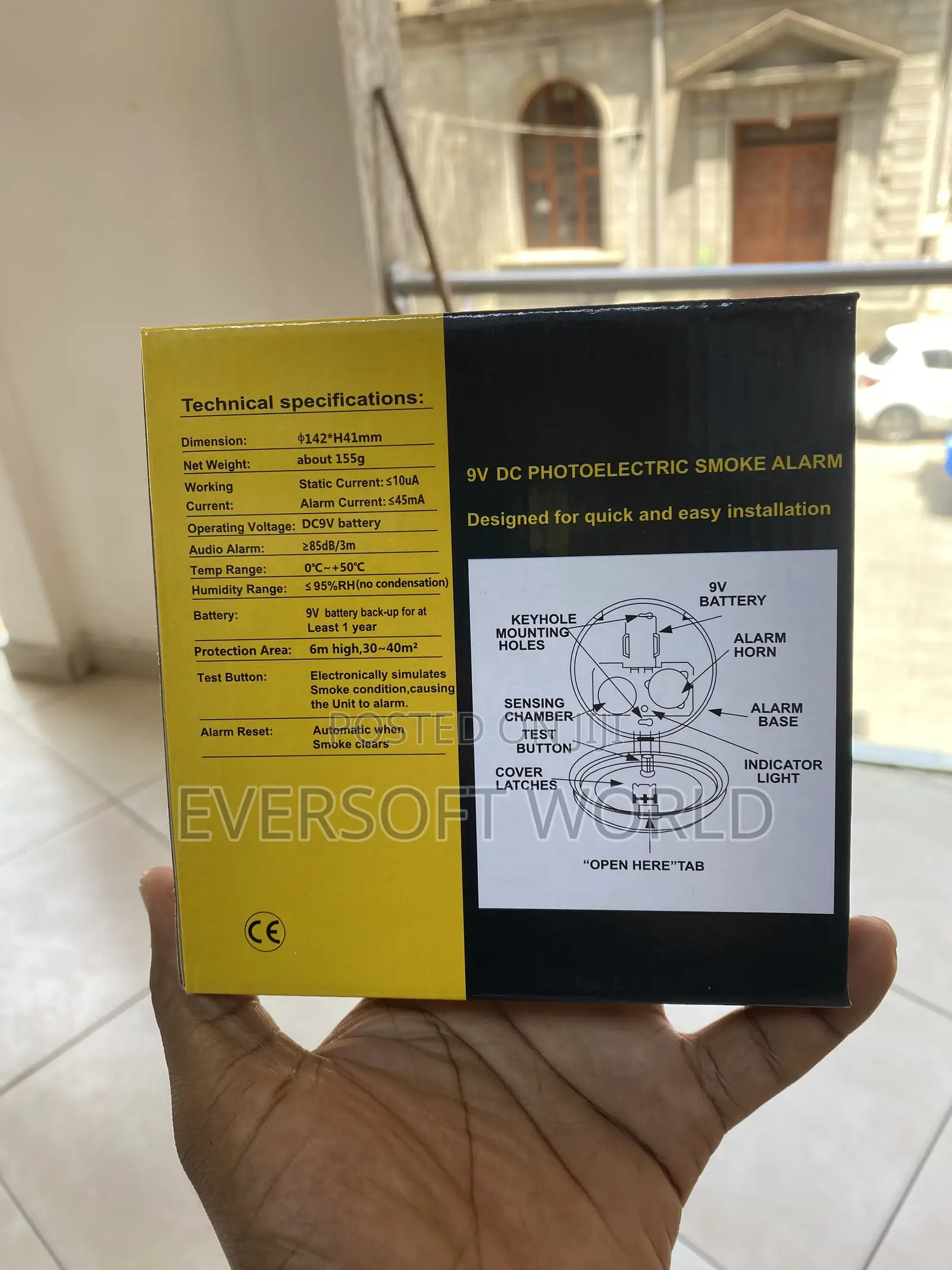 Battery Operated Smoke Detector