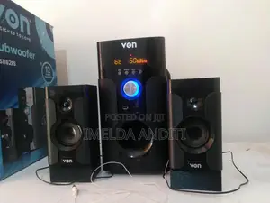 VON 2.1 Subwoofer Speaker – 116W RMS, Bluetooth, USB/SD, FM Radio