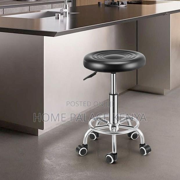 Kitchen Stool; Modern Swivel Kitchen Stool With Adjustable Height - thumbnail 3