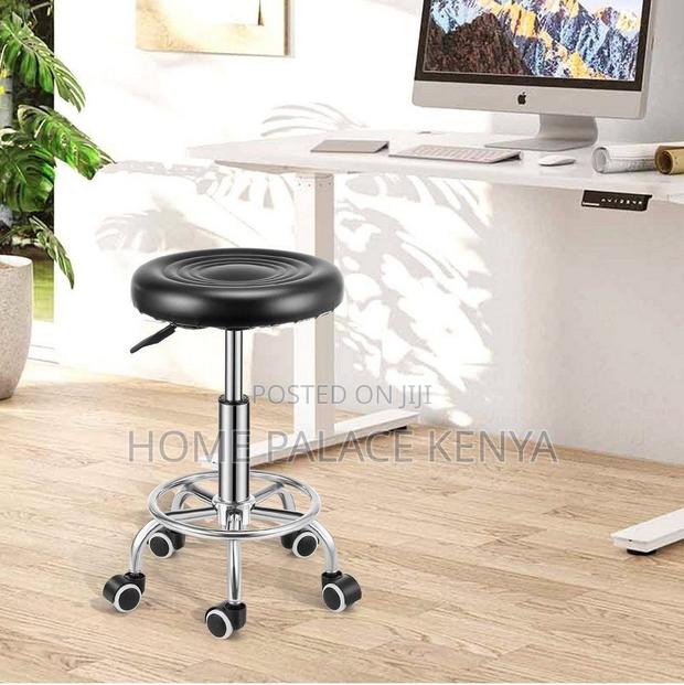 Kitchen Stool; Modern Swivel Kitchen Stool With Adjustable Height - thumbnail 6