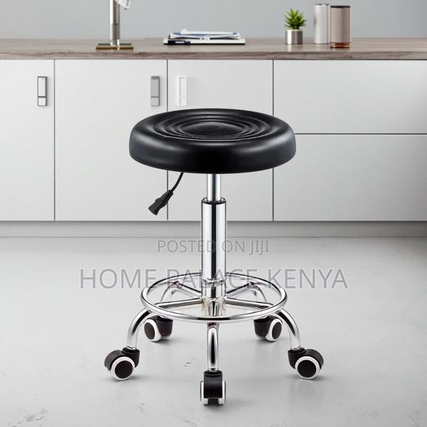 Kitchen Stool; Modern Swivel Kitchen Stool With Adjustable Height - thumbnail 7