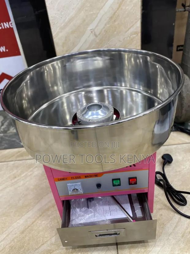 Candy Floss Maker Machine With Built-in Storage Drawer - main view