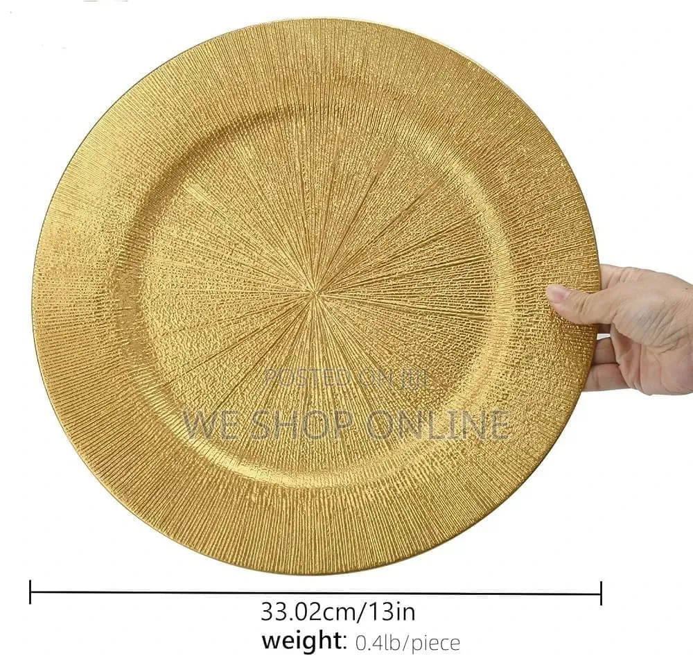 13 Inch Gold Charger Plates