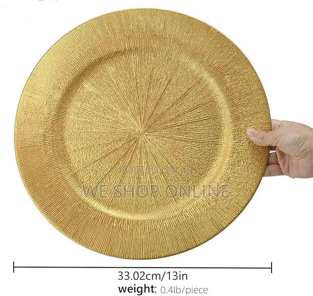 13 Inch Gold Charger Plates - thumbnail 3
