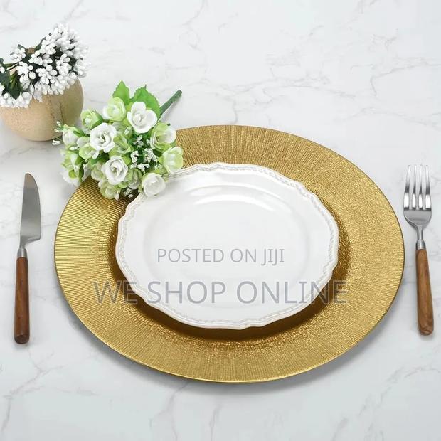 13 Inch Gold Charger Plates - thumbnail 4