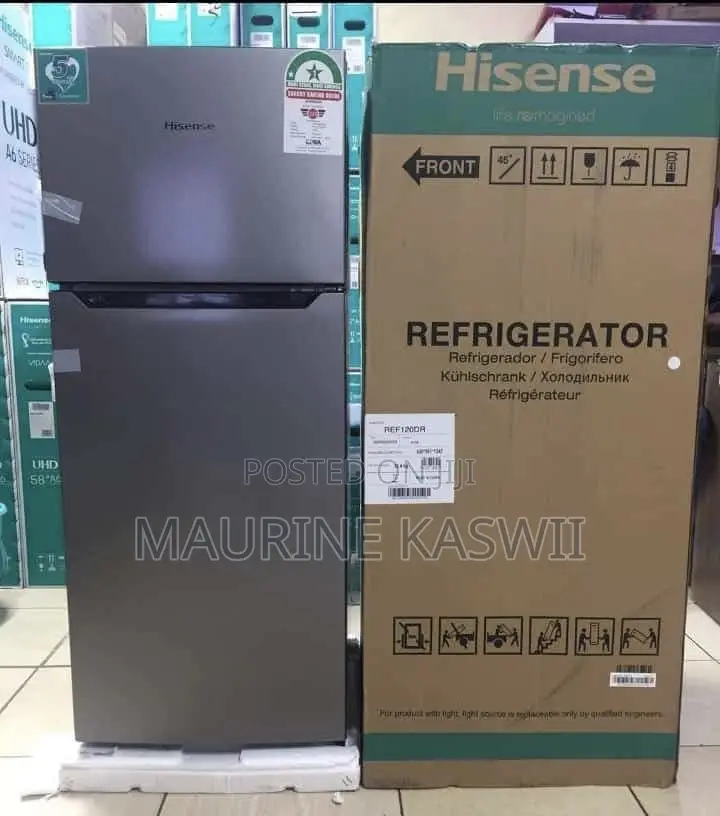 Hisense Double Door 120 Liters Direct Cool-Silver