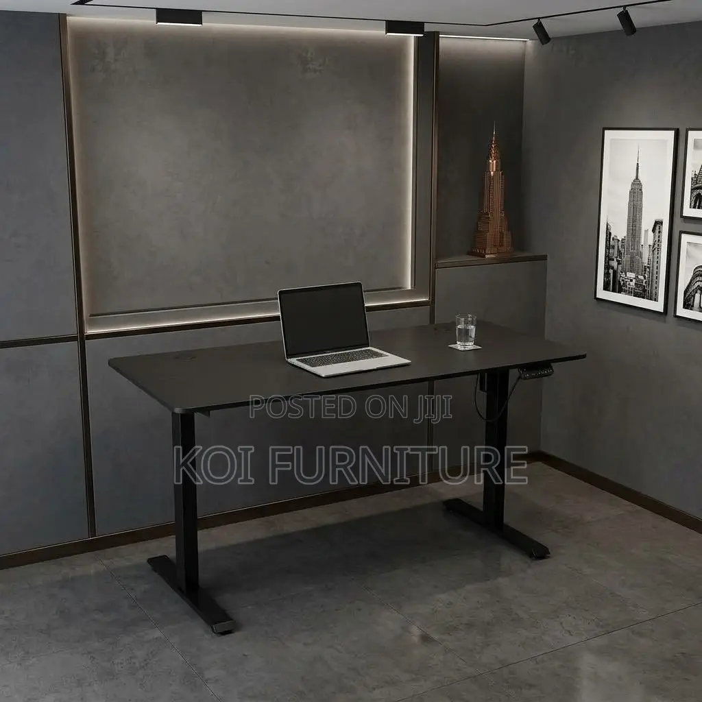 Office Desk; 1.4 Meters Electric Modern Standing Adjustable Desk