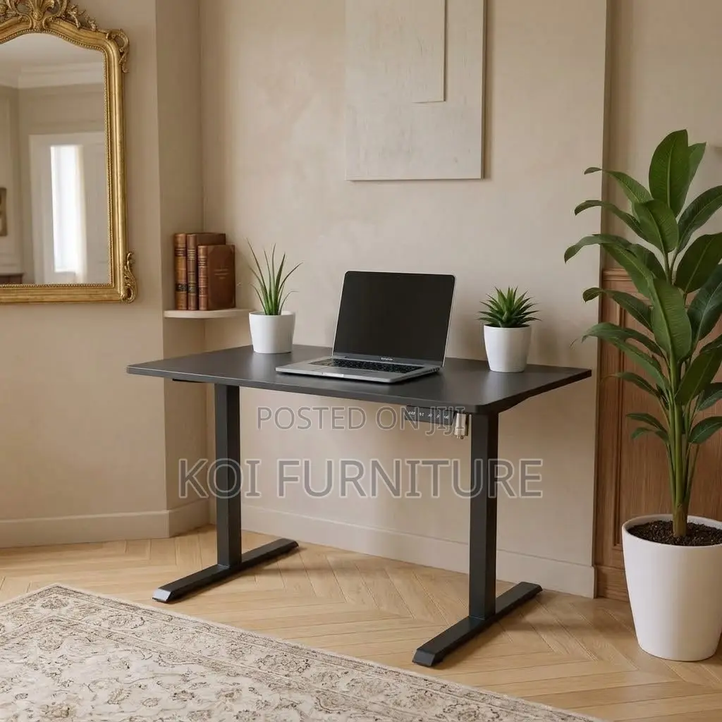 Office Desk; 1.4 Meters Electric Modern Standing Adjustable Desk