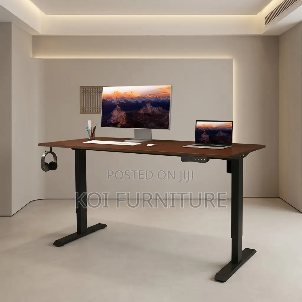 Office Desk; 1.4 Meters Electric Modern Standing Adjustable Desk