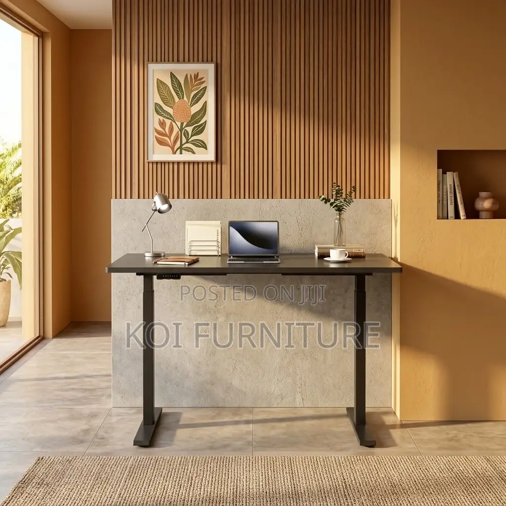 Office Desk; 1.4 Meters Electric Modern Standing Adjustable Desk