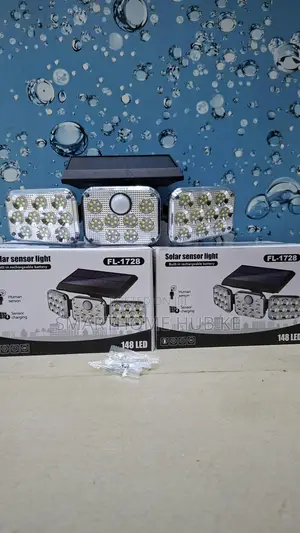 148 Leds Three Head Adjustable Solar Motion Sensor Light