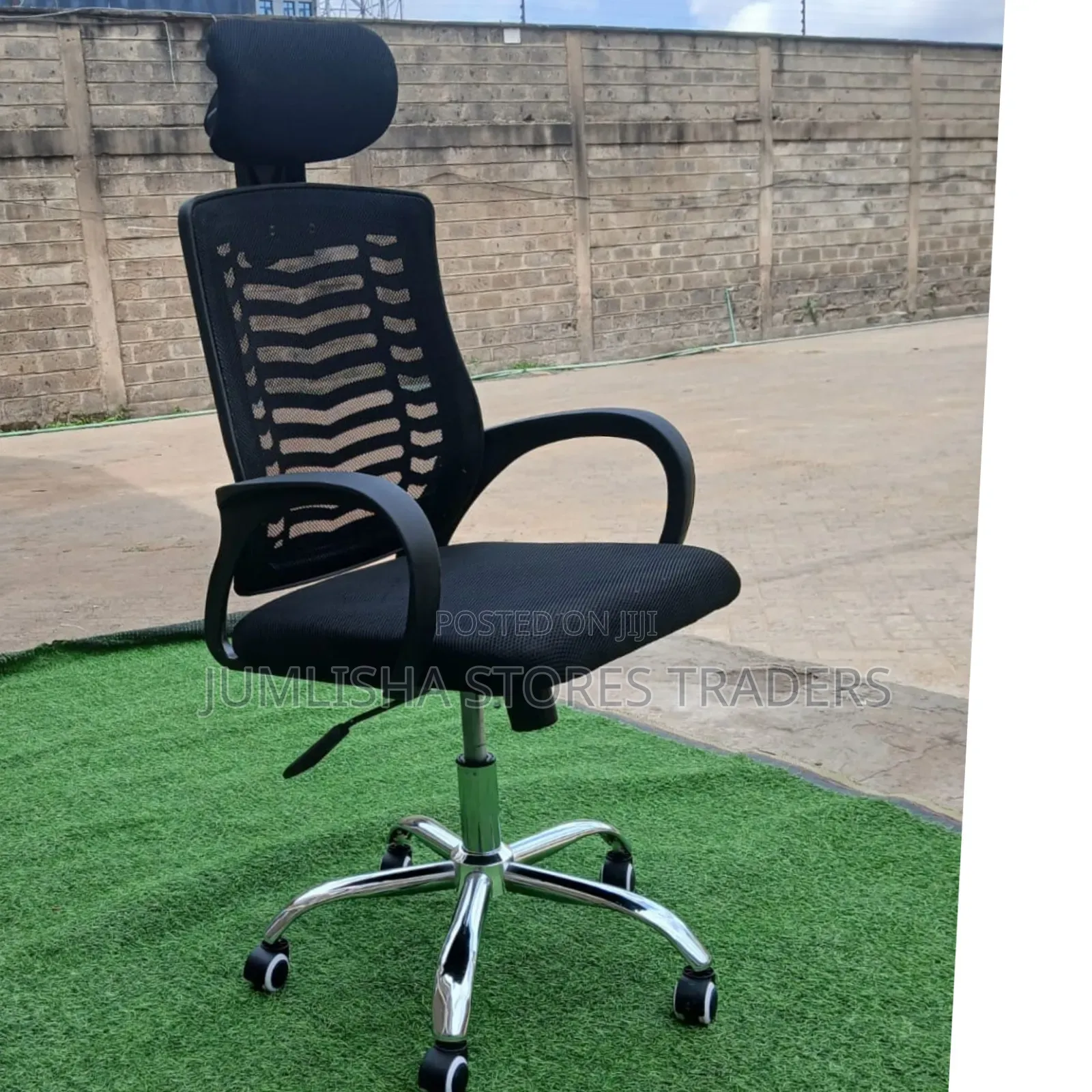 Executive Secretarial Mesh Office Chair With Headrest