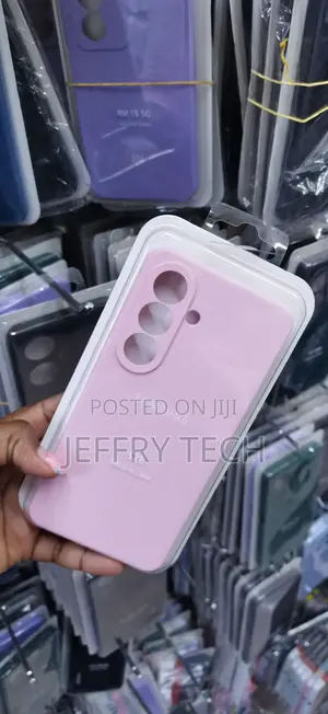 Pink Samsung Galaxy Silicone Phone Case Box Label "S26