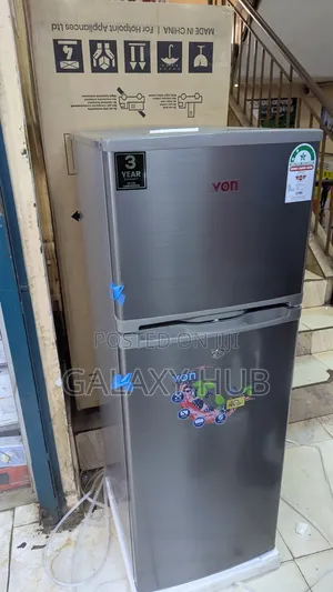 Von 118L Double Door Refrigerator