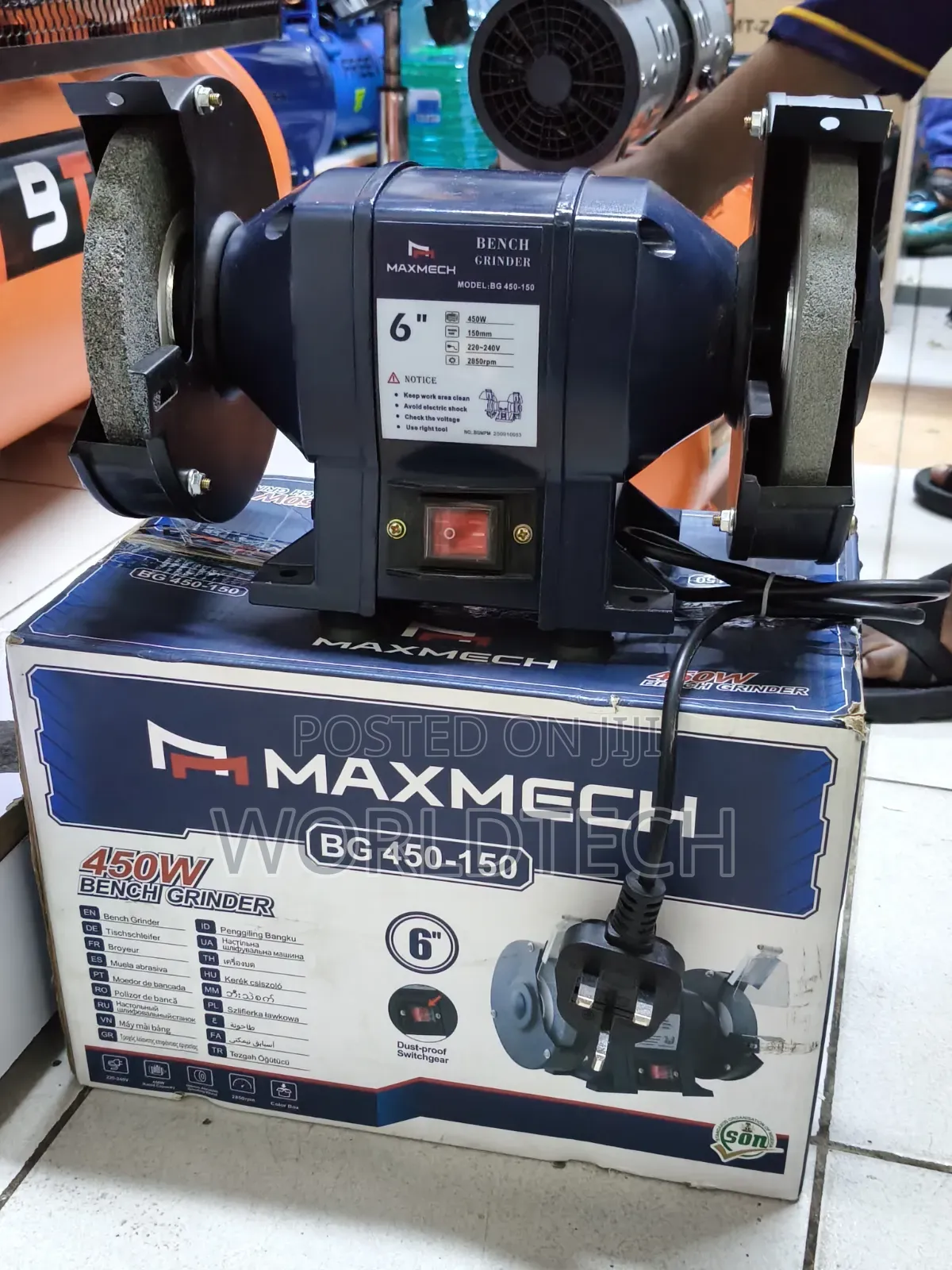 Maxmech 6" 450watts Electric Bench Grinder/6" Electric Bench Grinder
