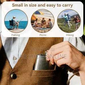 177ml Stainless Steel Silver Hip Whiskey Flask