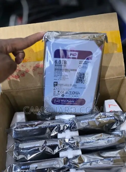 WD Purple 6TB Security System Hard Drive - 3.5"