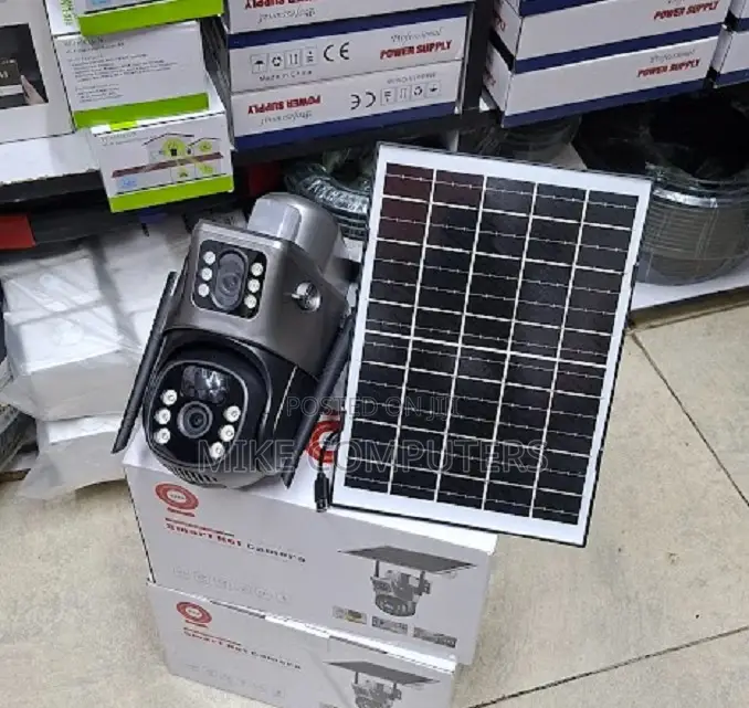 Dual Lens 4G Solar Security Camera for Home
