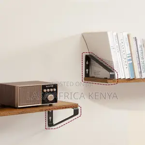 Wall-Mounted Shelf Set of 3 - Rustic Brown