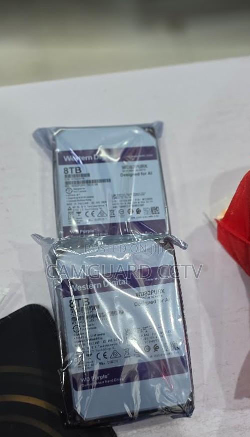 WD Purple 8TB Surveillance Hard Drive HDD - 3.5" SATA 6Gb/S