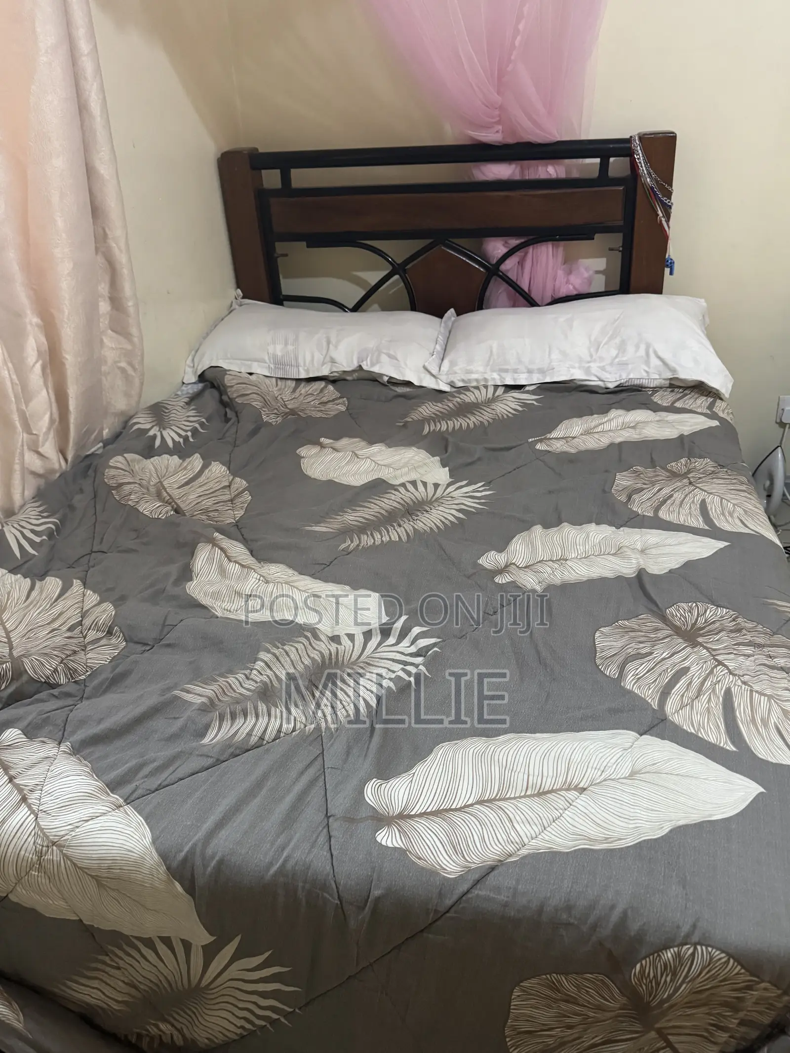 King Size Cotton Duvet, One Bedsheet and 2 Matching Pillow Cases