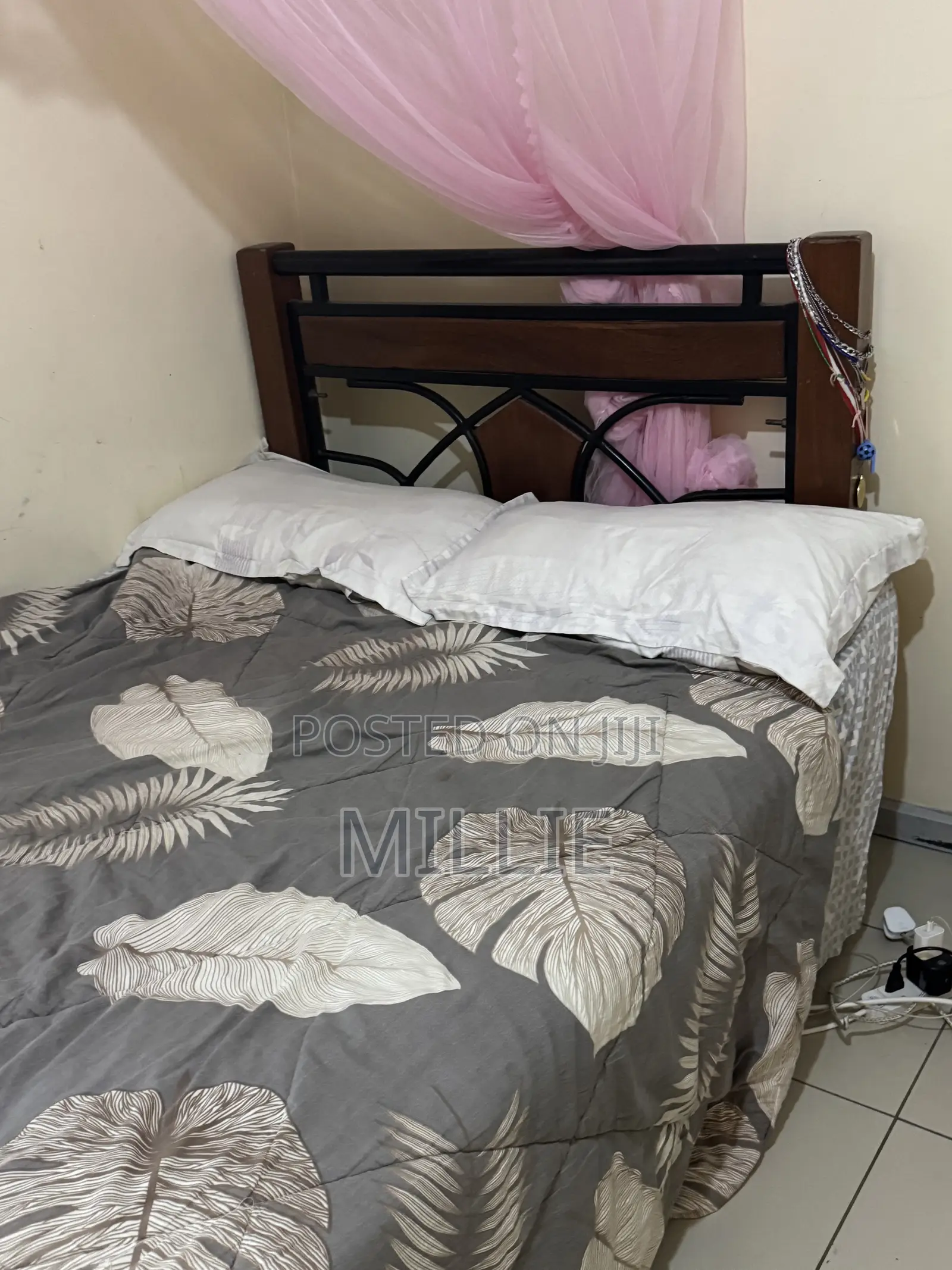 King Size Cotton Duvet, One Bedsheet and 2 Matching Pillow Cases
