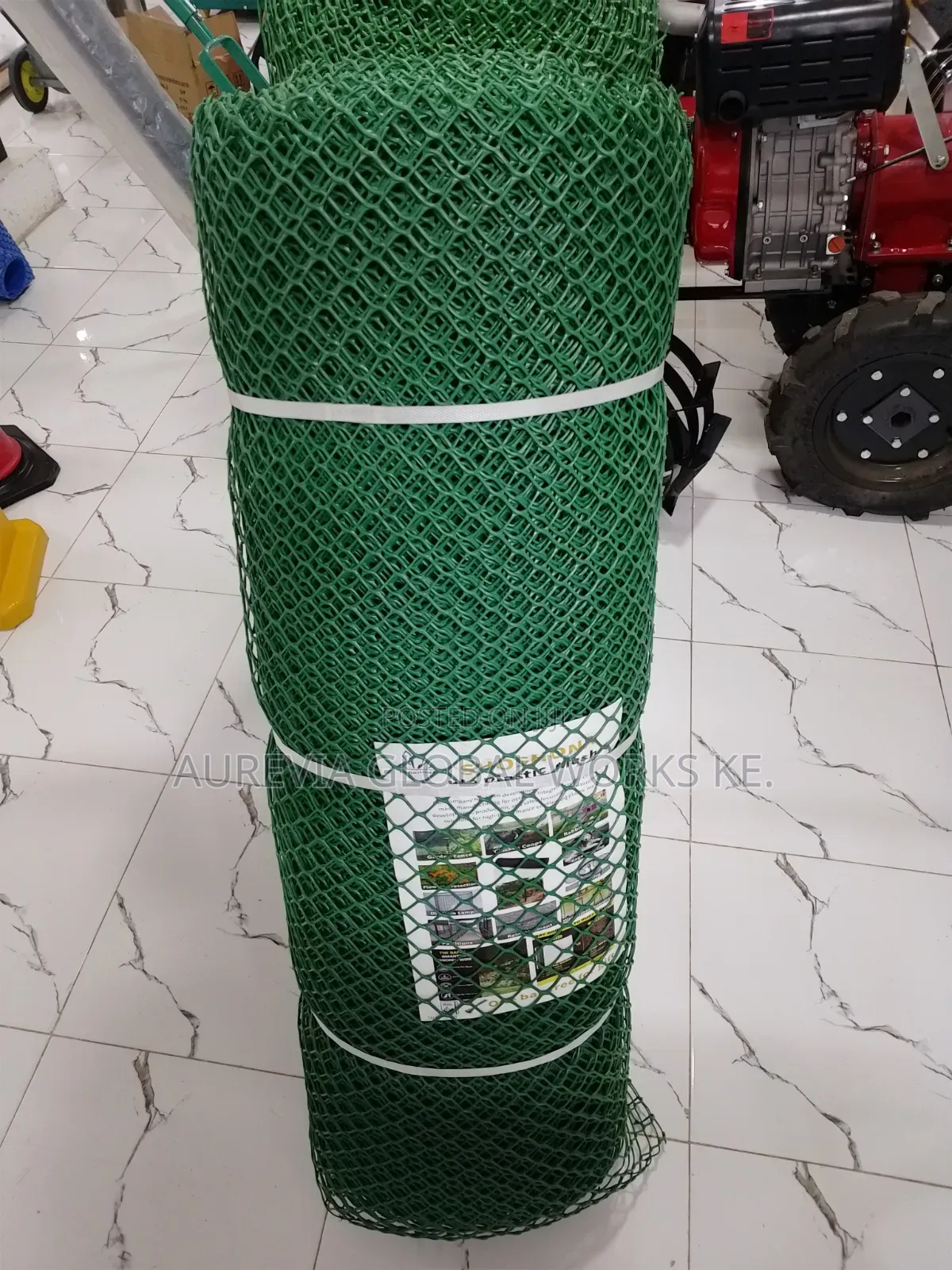 PVC Chain Link Green 6ft Coated