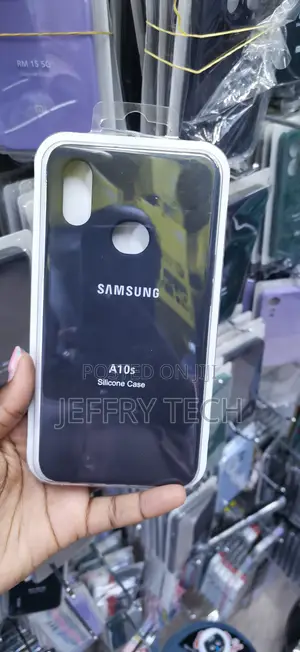 Black Silicone Back Cover Designed for the Samsung Galaxy A10s