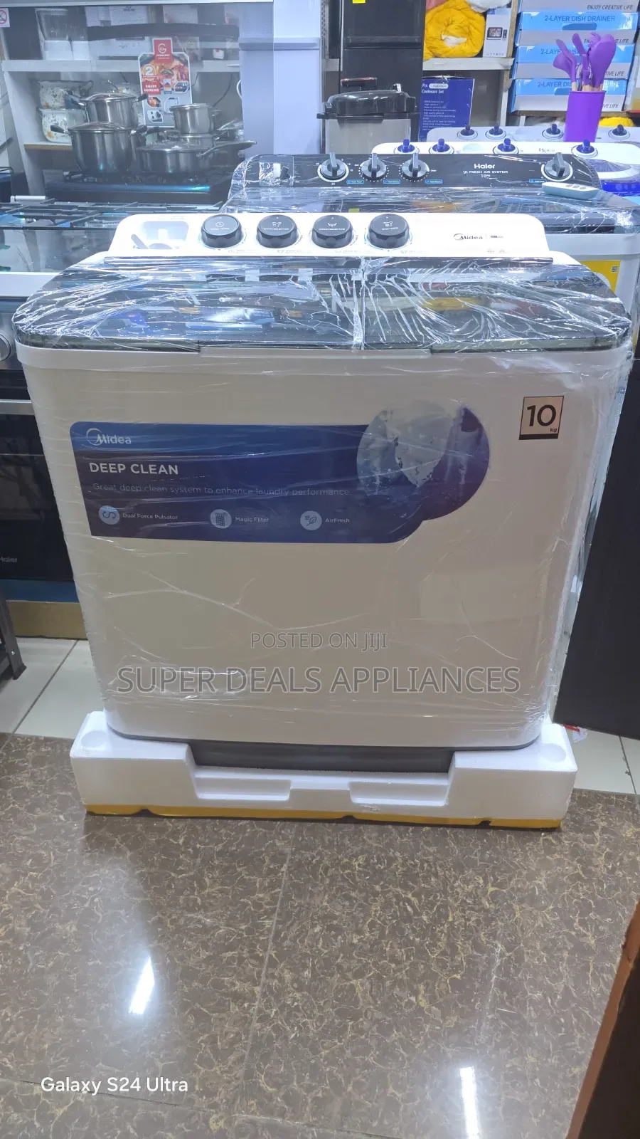 Midea 10 KGS Twib Tab Washing Machine