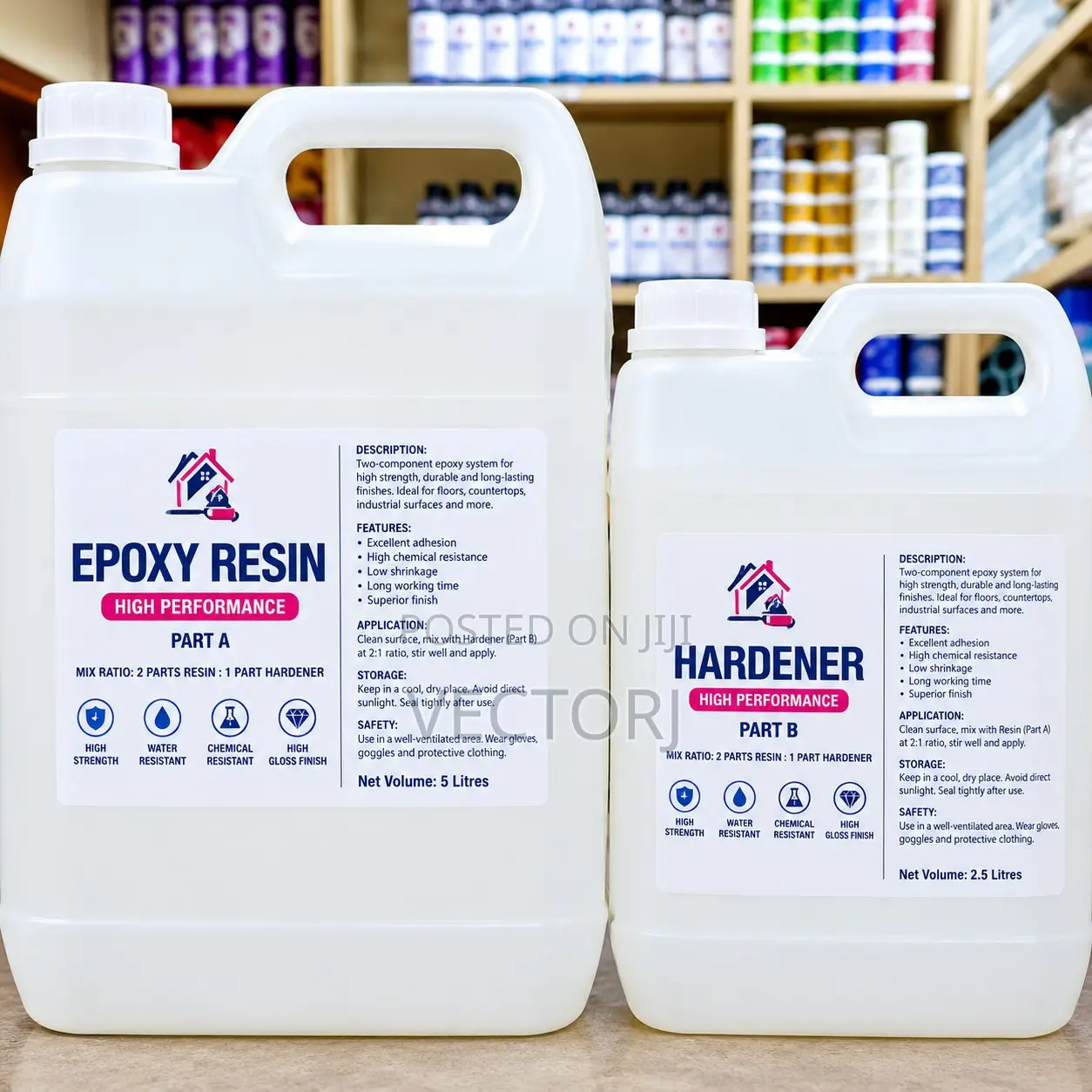 1:1 Epoxy Resin – Crystal Clear Casting & Coating