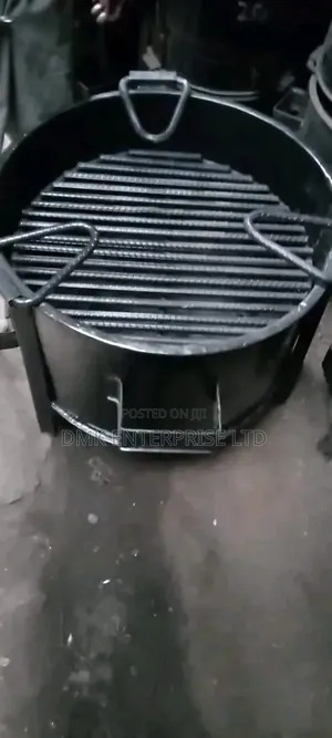 Heavy-Duty Round Charcoal Grill Jiko