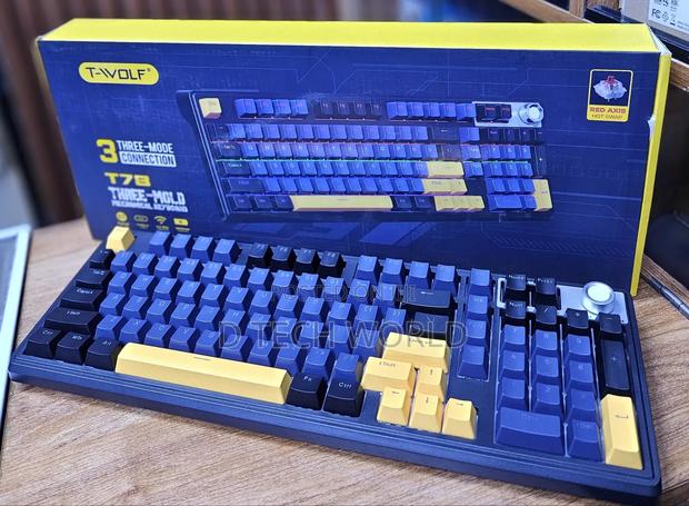 T-Wolf T70 Three-Mode Gaming Keyboard - thumbnail 2