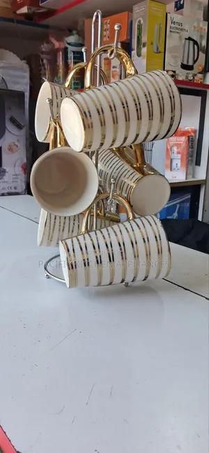 Ceramic Gold Ring Mugs