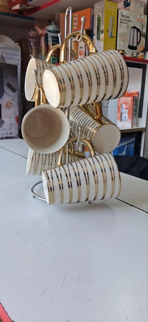 Ceramic Gold Ring Mugs - thumbnail 2