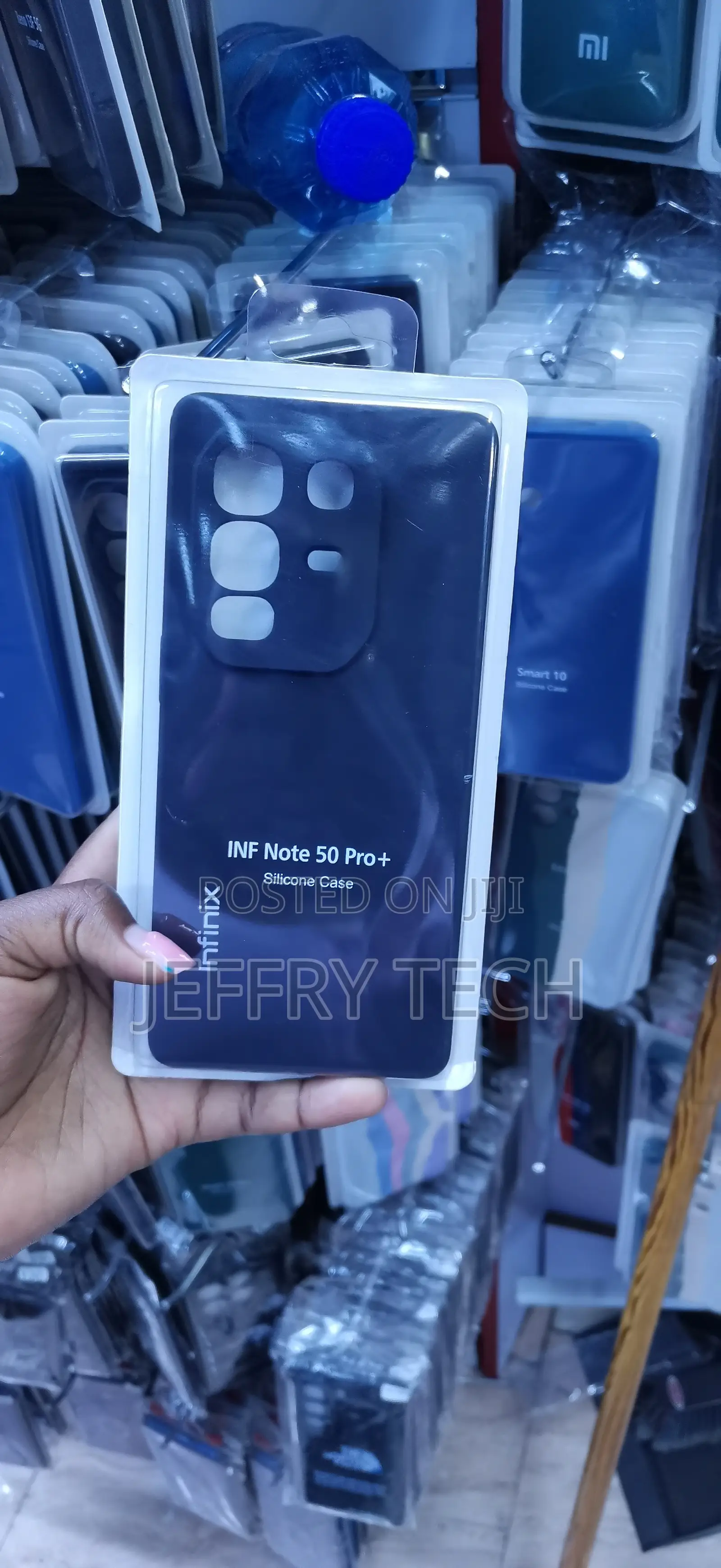 Dark Blue Silicone Phone Case Designed for the Infinix Note 50 Pro+