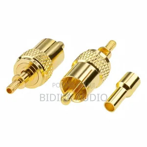 Coaxial Cable Copper Gold Plated 50ohm DC-6GHz Audio Connector