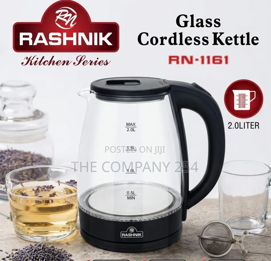 Rashnik Glass Cordless Kettle